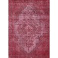 thumbnail image 1 of Ahgly Company Machine Washable Indoor Rectangle Industrial Modern Crimson Red Area Rugs, 2' x 5', 1 of 7