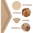 thumbnail image 3 of 160 Count #4 Cone Coffee Filters 8-12 Cup Disposable Coffee Filters 4 Cone Paper Unbleached Natural Number 4 Filters Paper Compatible with Ninja Coffee Filter, Drip and Pour Over Coffee Maker, 3 of 5
