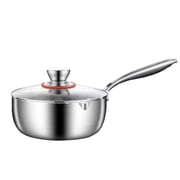 Stainless Steel Pot and Pan Set for All Stoves with Durable Lid – Induction Compatible Kitchen Cookware for Everyday Use Dishwasher Safe 1 Piece Non-Stick Pan Not Included