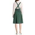 thumbnail image 3 of Unique Bargains Jupe Midi Plissée à Bretelles Rétro à Taille Élastique pour Femme, 3 of 7