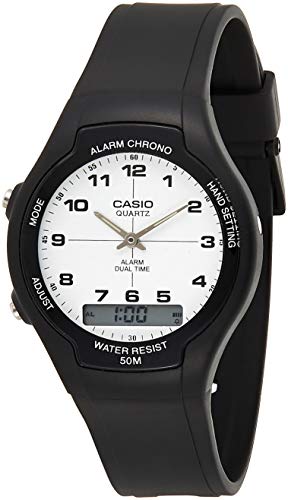 Casio Men's Core AW90H-7BV White Rubber Quartz Sport Watch