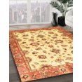 thumbnail image 2 of Ahgly Company Indoor Rectangle Abstract Chrome Gold Yellow Oriental Area Rugs, 2' x 3', 2 of 6