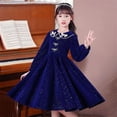 thumbnail image 1 of Robe Princesse Fille Automne Bébé Enfant Robe de Bal Manches Longues Robes Mariage Anniversaire Robe de Fête Vestidos Ado Enfants Vêtements, 1 of 6