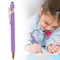 thumbnail image 2 of ZTTD 1 Pcs Ballpoint Pens, Fine Point Smooth Writing Pens, Soft Touch Pens For Writing Journaling Taking Notes Office Home (Purple), 2 of 9