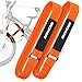 thumbnail image 3 of Boncas Sangle de Porte-Vélo Réglable 24 Pouces" Stabilisateur de Roue de Vélo avec Prise en Gel Innovante Empêche la Roue de Tourner - Orange 2 Pack, 3 of 4