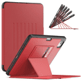 thumbnail image 1 of [PST] iPad Mini 6 6th Gen. Smart Case Cover, Shockproof Leather Magnetic Smart Cover Rugged Stand Case with Pencil Holder, 1 of 4