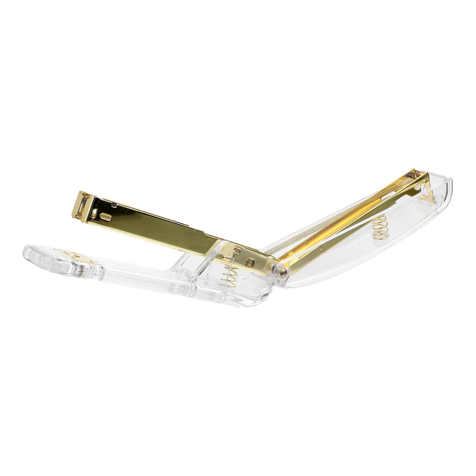UPGRATOR 1Set Transparent Plastic Stapler for Kids Home Office Use 12.2x2.6x1.4in