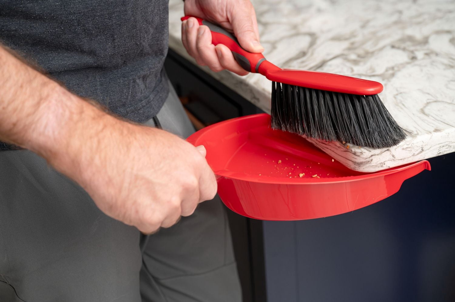 Vileda Dustpan Set - Soft Bristle Brush, Compact Size