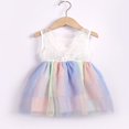 thumbnail image 3 of MesaSe Robe de Pâques Sans Manches en Maille pour Bébé Filles Contraste Couleur Pailletée Bunny une-Pièce Robe d'Été Rose 3-4 Ans, 3 of 8