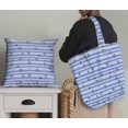 thumbnail image 5 of Soimoi Blue Rayon Fabric Coffee Cup & Stripe Decor Fabric Printed Yard 42 Inch Wide, 5 of 5