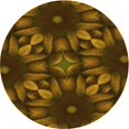 thumbnail image 1 of Ahgly Company Machine Washable Indoor Round Transitional Night Red Area Rugs, 3' Round, 1 of 7