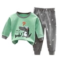 thumbnail image 1 of Ensemble de Pyjama à Manches Longues Confortable pour Tout-Petits et Enfants, Tenue de Nuit Douillette, 1 of 2