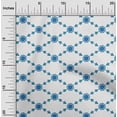 thumbnail image 2 of oneOone Rayon Teal Blue Fabric Block Fabric For Sewing Printed Craft Fabric By The Yard 56 Inch Wide, 2 of 5