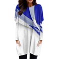thumbnail image 1 of Femmes Automne Hiver Col Rond Manches Longues T-Shirt Haut Poche Poche Poche Poche Blouse Manches, 1 of 4