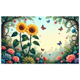 thumbnail image 1 of Floral Butterfly Garden Backdrop Banner for Party Backdrop Background Sunflower Decorations Photography Props Nature Scene Summer Wedding Event Decor, 1 of 4