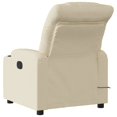 thumbnail image 2 of vidaXL Fauteuil Inclinable de Massage Électrique en Tissu Crème, 2 of 5
