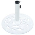 thumbnail image 3 of vidaXL Umbrella Base White 9 kg 40 cm Cast Iron, 3 of 5