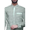 thumbnail image 4 of BESTMAN Chemise Décontractée Imprimée pour Hommes Coupe Ajustée à Boutons Manches Longues, 4 of 5