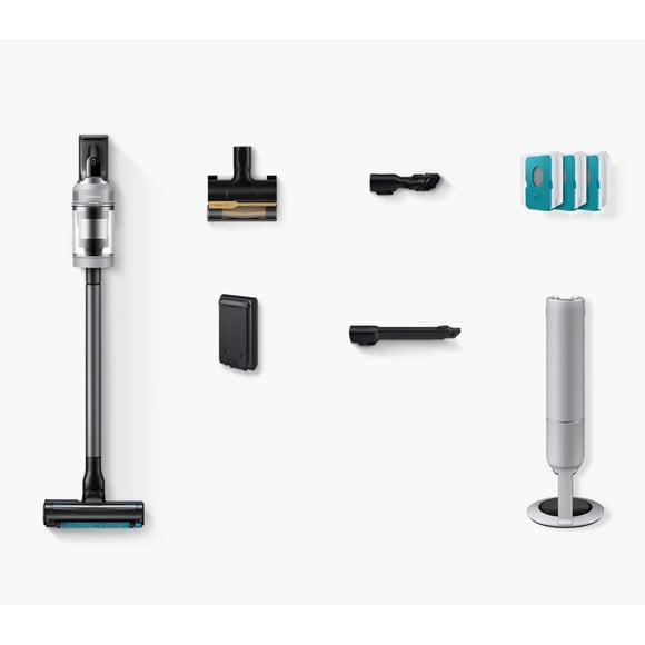 SAMSUNG Bespoke AI Jet Lite Cordless Stick Vacuum with All-in-One Clean Station | 280AW Suction | Pebble Gray | VS80F28DMP/AA | Brand New