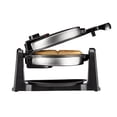 thumbnail image 1 of Chefman Rotating Belgian Waffle Maker, 180° Flip Iron w/ Non-Stick Plates, Adjustable Timer, Locking Lid, & Drip Plate, Space Saving Storage, Mess-Free Breakfast, Stainless Steel/Black, 1 of 5
