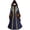 Dark Blue, variant on Mrat Plus Size Medieval Dress, Renaissance Princess Costume for Women, Halloween Maxi Dresses for Women S-12 Dark Blue XXL