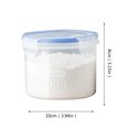 thumbnail image 4 of Oleegame 1 Pce Rangement de Produits Boîte de Rangement de Cuisine Scellée Conservation des Aliments Contenant de Conservation en Plastique Réservoir de Rangement Grains Boîte Scellée, 4 of 4