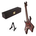 thumbnail image 1 of lionlar 1:6 Scale Handcrafted Electric Guitar Bass Model with Display Stand Doll House A, 1 of 6