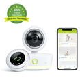 thumbnail image 1 of Bebcare iQ WiFi Hybrid Low EMF Emissions Smart HD Video Baby Monitor, 1080p HD Video, 2-Way Audio, Music, Night Vision, App, Long-Range Audio Parent Unit, 65hr Battery, 1 of 9