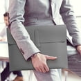 thumbnail image 5 of Lisbinx Advanced Leather File Bag | Business Briefcase Folder | Thickened Waterproof Document Organizer | 348mm x 265mm | Portable Contract Storage Bag, 5 of 5