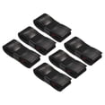 thumbnail image 1 of Unique Bargains 43.3' Non-Slip PU Tennis Racket Overgrip Tape Wraps with Hole Black 6 Pack, 1 of 7