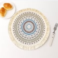 thumbnail image 4 of Light Bohemian Woven Placemat Pad with Tassel Heat Insulation for Kitchen Table and Everyday Use, 4 of 7