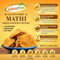 thumbnail image 4 of Wheafree Gluten Free Mathi (400g) | Delicious, Ready to Eat Indian Snacks | Tasty Crispy and Crunchy Savoury | Lactose Free | Best Tea Time Savoury Snacks, 4 of 6