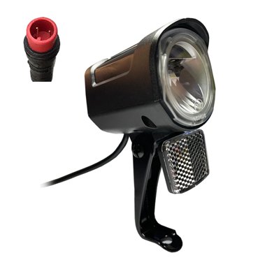 Electric Headlight DIY Equipment Scooter Universal Voltage LED Front Light for Outdoor Night Riding Kids Women Men , Waterproof Connector