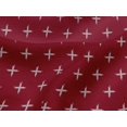 thumbnail image 4 of oneOone Viscose Jersey Fabric Plus Sign Kasuri Decor Fabric Printed BTY 60 Inch Wide, 4 of 5
