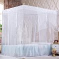 thumbnail image 3 of CHOK Cozy Pink Square Bed Canopy for Girls  Romantic Mosquito Net, 3 of 5