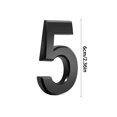 thumbnail image 1 of Penkiiy 2.36 In Floating Address House Number Modern Black Metal Letters Garden Garage Mailbox Decor Number Nail Kit Visual Sign, 1 of 6