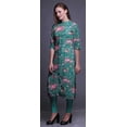 thumbnail image 4 of Bimba Printed Straight Kurtis For Women Button Down Mandarin Indian Tunic XXX-Large, 4 of 6