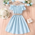 thumbnail image 4 of Tranfacy Robes d'Été pour Ados, Robes d'Été pour Filles, Robe à Bretelles Sans Manches Unie pour Filles de 6 à 13 Ans, Robe Mode Plissée et Fluide, 4 of 7