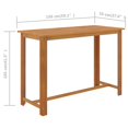 thumbnail image 4 of vidaXL Ensemble de Bar de Jardin 7 Pcs avec Coussins Marron, 4 of 5