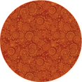thumbnail image 1 of Ahgly Company Tapis d'Intérieur Ronds Transitionnels Lavables à la Machine Orange Rouge Orange, 3 Pieds Rond, 1 of 7