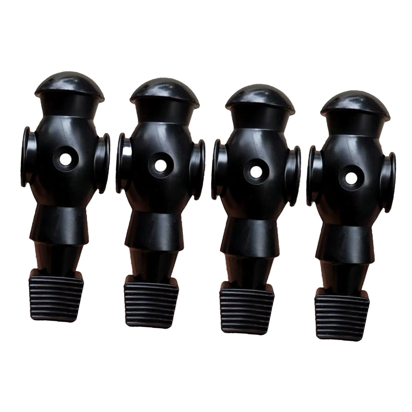 koolsoo 4 Pcs Baby-Foot Gars Pièce de Rechange Table Soccer Hommes Soccer Table Joueur Noir