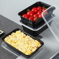 thumbnail image 1 of Birdeem Boîtes à Lunch Jetables Épaissies, Contenants Alimentaires en Plastique avec Couvercles, Conception Étanche et Hermétique, Va au Micro-Ondes et au Congélateur, Ensemble de 10 pour Préparation de Repas et Plats à Emporter, 5.5x4.7x2 Inches, 1 of 9