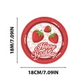 thumbnail image 3 of TIMIFIS Disposable Tableware Strawberry Party Theme Tableware Set Disposable Decorative Tableware Paper Set Kitchen Appliances, 3 of 4