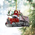 thumbnail image 3 of Christmas Pendant Cartoon Vehicles Design Weather Proof Wooden Hanging Cars Pendant for Fireplace, 3 of 9