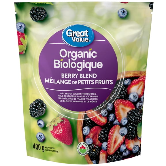 Great Value Organic Berry Blend, GV Organic Berry Blend
