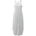 thumbnail image 3 of AherBiu Robe d'Été pour Femmes Sans Manches à Bretelles Longue Robe Irrégulière Robes Confortables avec Poche, 3 of 6