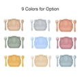 thumbnail image 4 of Labymos Silicone Suction Plates for Babies Toddlers Self Feeding Baby Suction Plate with Silicone Spoon, 4 of 8