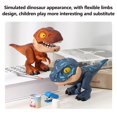 thumbnail image 2 of 6pcs/set Dinosaur Stationery Set Eraser Ruler Pencil Sharpener Binding Machine For Students School Supplies Stationery Set Gift A, 2 of 6