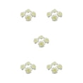 thumbnail image 2 of Thinsony 50pcs Fiber Realistic Appearance Fabric For Stunning Bouquets And Decor Wedding Wide Application Birthday Soft Texture Cream 4.5cm 5Set, 2 of 6
