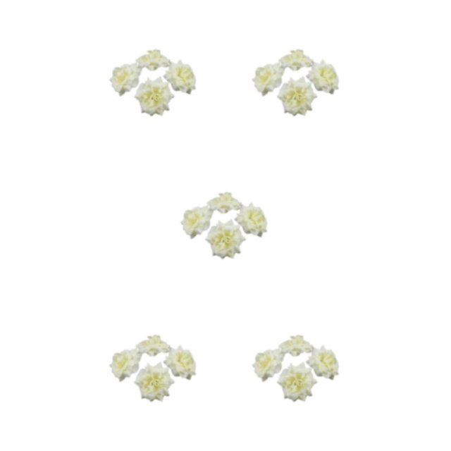 Baohd 50pack/lot Multi-color Fabric For Wide Application In Weddings And Parties Hats Fiber Realistic Appearance Soft Texture Cream 4.5cm 5Set